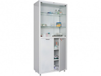 Медицинское изделие Медицинский шкаф HILFE МД 2 1780/SG — габариты 1750х800х400 мм, РУ