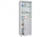 Медицинское изделие Медицинский шкаф HILFE МД 1 1760/SG — габариты 1750х600х400 мм, РУ